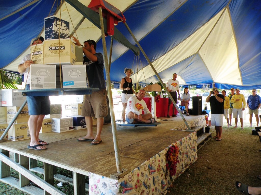 J-Walker wins the rum in 2009 - St. Croix Yacht Club Hospice Regatta © Ellen Sanpere